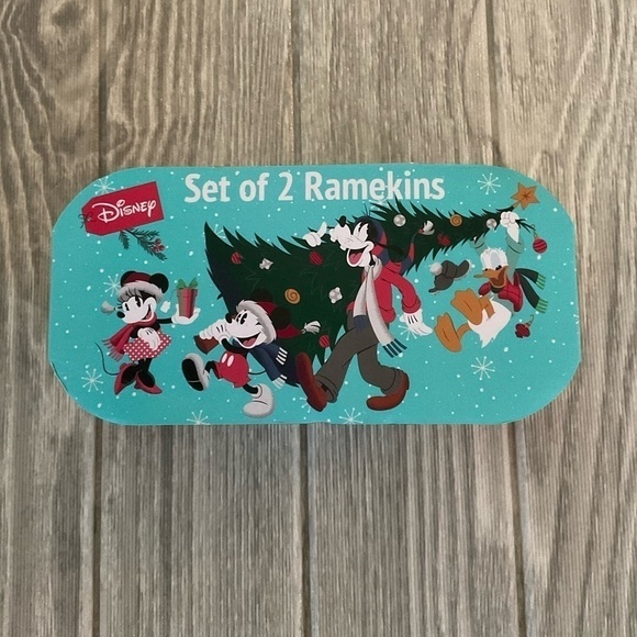 Disney Mickey Mouse “Festive Cheer” Set of 2 Ramekins Bowls - Picture 2 of 5